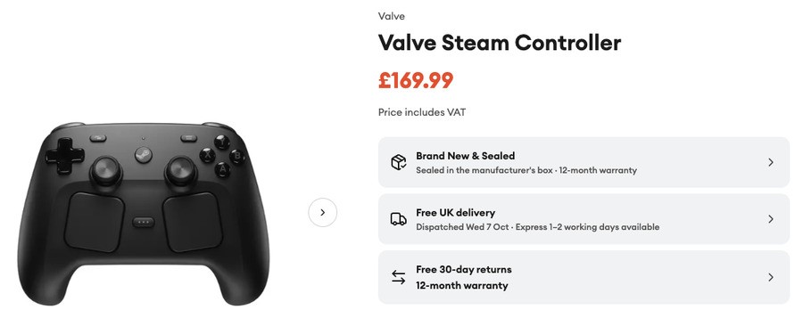 Steam Controller Price Spikes After Valve Says New Orders Won't Arrive Until 2027 4