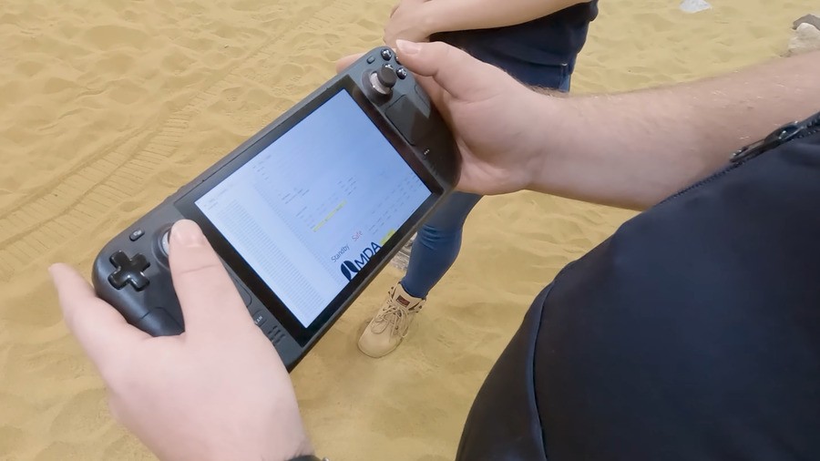 "This Mars rover's cool. But have you seen its wheels?" Screenshot