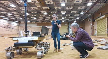 "This Mars rover's cool. But have you seen its wheels?" Screenshot