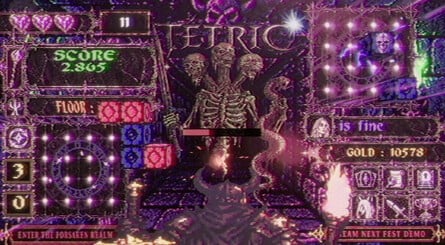 Tetric brings together dark fantasy and tetris, a unlikely, but equally amazing, combination that is a joy to look at. 2